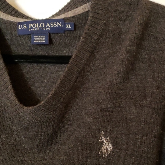 U.S. Polo Assn. Other - U.S POLO Men's Grey v-neck sweater XL
